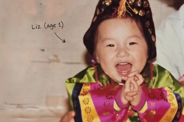 Childhood photograph of Glôsē founder Liz Jung